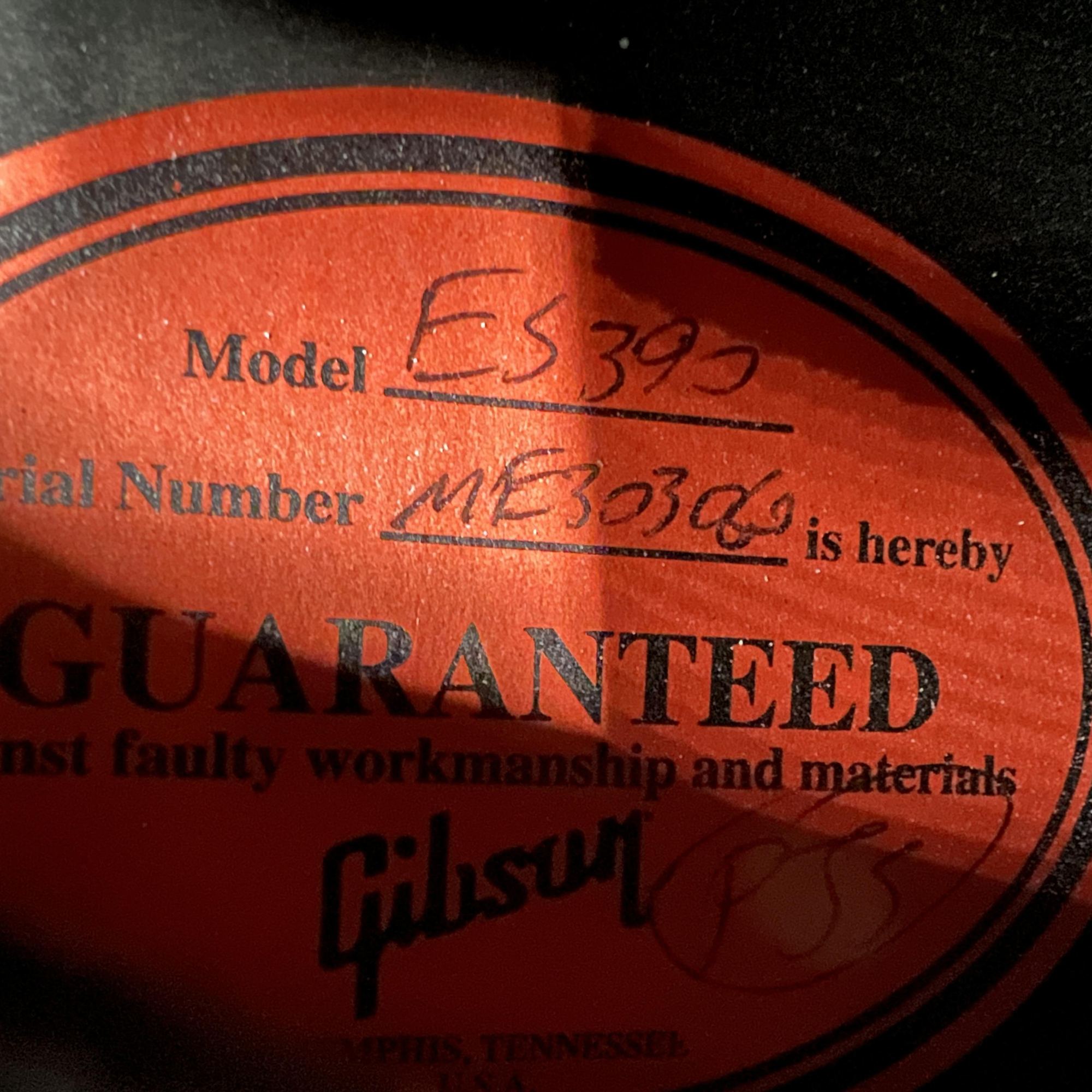 Gibson Es 390 Ebony Black - Thumbnail 5