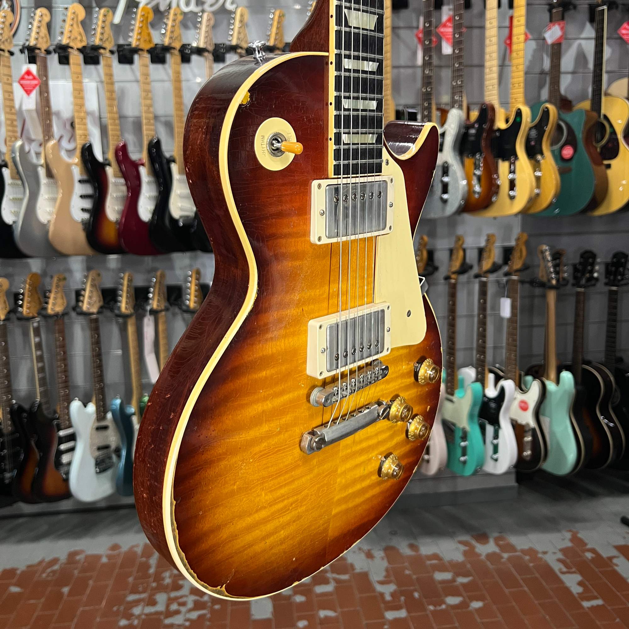 Gibson Murphy Lab 1959 Les Paul Standard Reissue Heavy Aged Slow Ice Tea Fade - Thumbnail 5