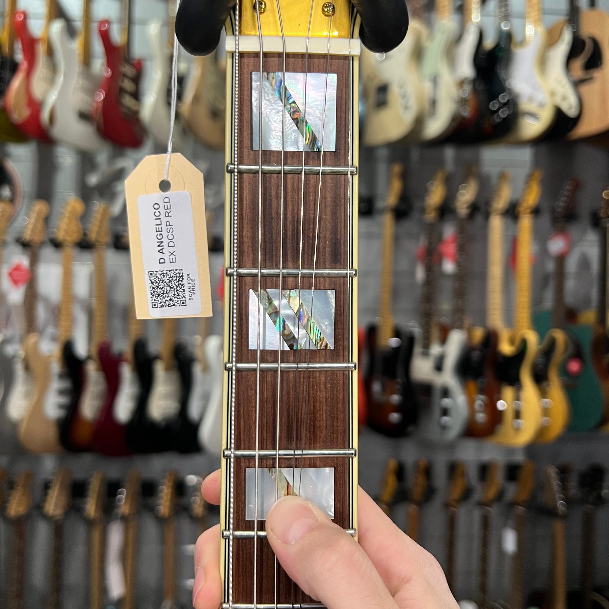 D Angelico Excel Ex Dc Sp Trans Cherry Red - Thumbnail 4