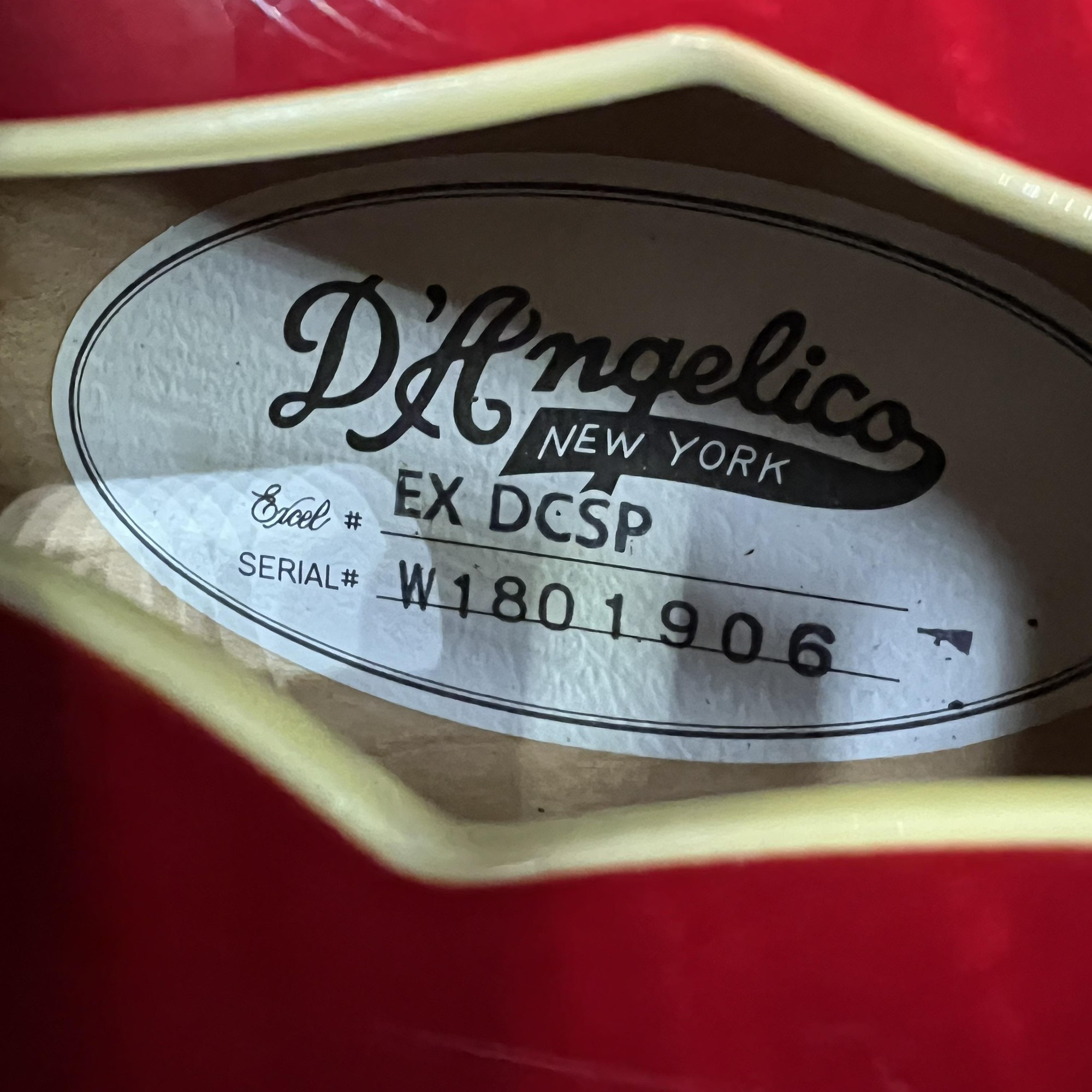 D Angelico Excel Ex Dc Sp Trans Cherry Red - Thumbnail 5