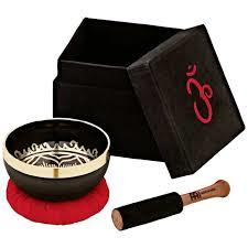 SONIC ENERGY OM Series Singing Bowl Black, Gift Box - SB-OM-300