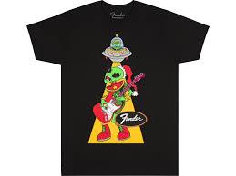 FENDER Fender Ugly Christmas Tee Alien, Blk, M - 9194000406