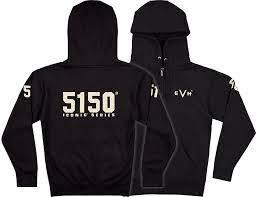 EVH EVH 5150 Zip Hoodie, Black, M - 0222270406