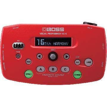 BOSS VE-5RD - COLORE ROSSO VOCAL PERFORMER