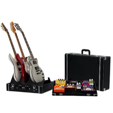 Gator Cases GW-GIGBOXJR - valigetta pedaliera e triplo stand per chitarra