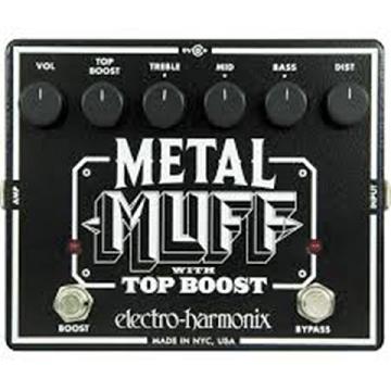 ELECTRO HARMONIX METAL MUFF Distortion with Top Boost  Battery included, 9.6DC-200 PSU optional