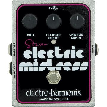 ELECTRO HARMONIX STEREO ELECTRIC MISTRESS Flanger/Chorus 9.6DC-200 PSU included