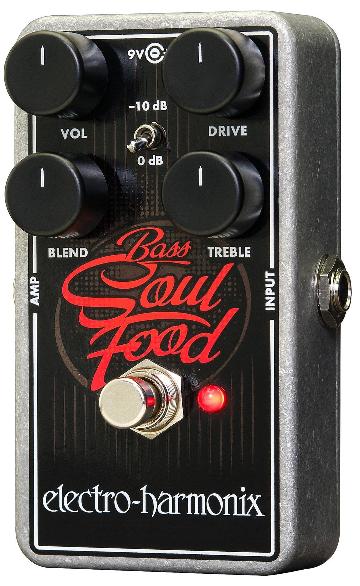 ELECTRO HARMONIX BASS SOUL FOOD Transparent Overdrive 9.6DC-200 PSU included