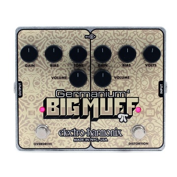 ELECTRO HARMONIX GERMANIUM 4 BIG MUFF PI  Overdrive & Distortion   Battery included, 9.6DC-200 PSU optional