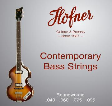 HOFNER HCT 1133 R ROUNDWOUND CORDE VIOLIN BASS CONTEMPORARY STRINGS