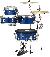 Tama Cjb46c-isp - Cocktail-jam 4pc Shell Kit - Cocktail Jam - Superstar Classic - Superstar Classic