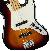 Fender Player Jazz Bass Mn 3-color Sunburst 0149902500