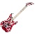 Evh Striped Series 5150 Mn Red With Black And White Stripes 5107902515