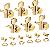 Fender Locking Stratocaster - Telecaster Staggered Tuning Machines Gold 6  0990818200