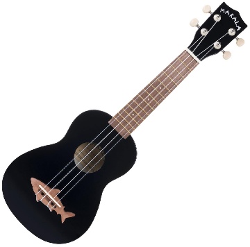 Kala MK-SS/BLK - Shark - ukulele soprano - Blacktip - c/borsa