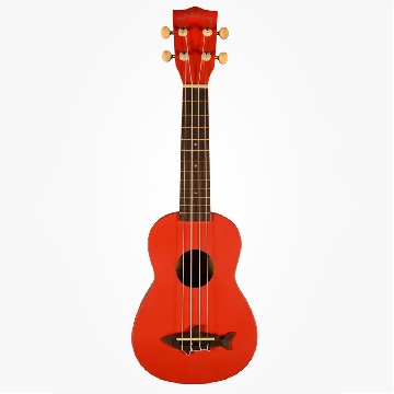 Kala MK-SS/RED - Ukulele soprano Shark - Red Sea - c/borsa