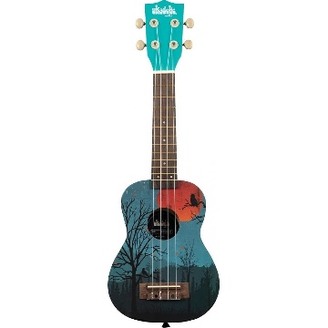 Kala UK-MOONRISE - Graphic Top - ukulele soprano Moonrise - c/borsa