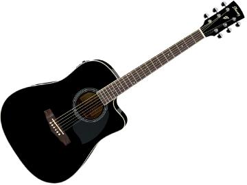 Ibanez PF15ECEBK - EL AC GTR
