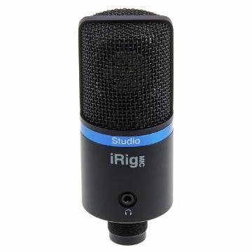 Ik Multimedia Irig Mic Studio - Microfono A Diaframma Largo Per Sistemi Android. Ios. Pc E Mac - Nero - Voce - Audio Microfoni - Microfoni da Studio