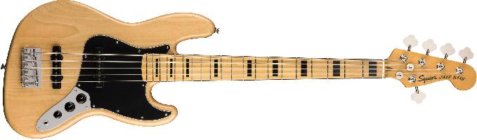 Squier Classic Vibe 70s Jazz Bass V 5 Strings Mn Natural 0374550521 - Bassi Bassi - Elettrici 5/6/+ Corde