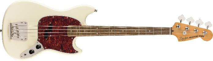 SQUIER Classic Vibe 60s Mustang Bass SHORT SCALE LF Olympic White 0374570505