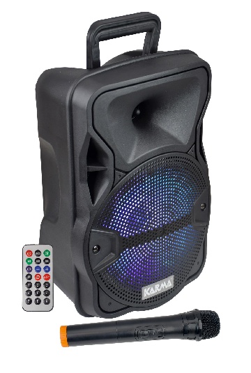 KARMA PSB 8 - DIFFUSORE AMPLIFICATO CON RADIOMICROFONO 300W