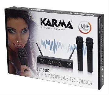 KARMA SET 5002 - DOPPIO RADIOMICROFONO PALMARE UHF