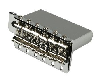 Fender Vintage-style Strat Bridge Assembly, (2-3/16 Spacing), Chrome - 0054619000 - Chitarre Componenti - Hardware e Componenti Vari
