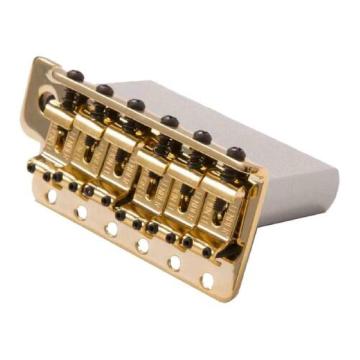 Fender Vintage-style Strat Bridge Assembly, (2-3/16 Spacing), Gold - 0053275000 - Chitarre Componenti - Hardware e Componenti Vari