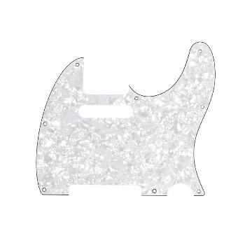 FENDER Pickguard, Telecaster, 8-Hole Mount, White Pearl, 4-Ply - 0992150000