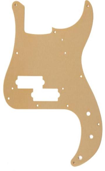 FENDER Pure Vintage Pickguard, 58 P Bass, 10-Hole Mount, Gold Anodized, Lacquer Finish - 0095634049
