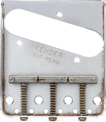 Fender Road Worn Tele Bridge Assembly - 0997210000 - Chitarre Componenti - Hardware e Componenti Vari