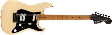 SQUIER FSR Contemporary Stratocaster Special, Roasted Maple Fingerboard, Black Pickguard, Vintage White - 0370230541