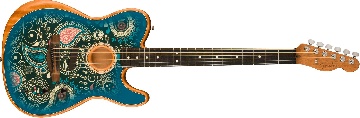 Fender American Acoustasonic Telecaster, Ebony Fingerboard, Blue Paisley - 0972313112 - Chitarre Chitarre - Acustiche