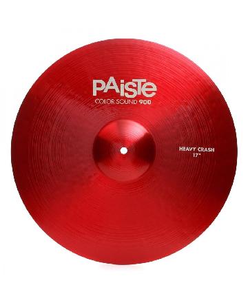 Paiste 900cs-rdchc17 - Paiste 900 Color Sound Heavy Crash 17 - Red - Batterie / Percussioni Piatti - Crash