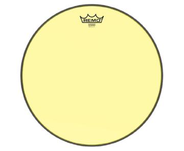 Remo Be-0315-ct-ye - Remo-pelle Battente/risonante Emperor Colortone Trasparente Tom 15 Yellow - Batterie / Percussioni Accessori - Pelli e Cerchi