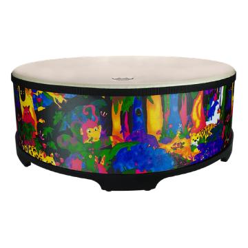 REMO KD-5822-01-CST - Remo-Kids Percussion Gathering Drum 8x22 - pelle CST - Rain Forest