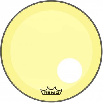 REMO P3-1320-CT-YEOH - Remo-Pelle risonante Powerstroke3 COLORTONE Trasparente Cassa 20 Yellow Offset Hole