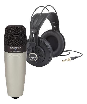 Samson C01/SR850 - Bundle Microfono a Condensatore Cardioide + Cuffie semi-open
