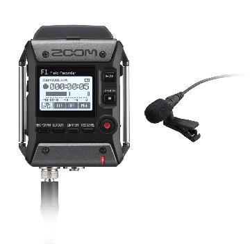 Zoom F1-lp - Field Recorder + Microfono Lavalier - Voce - Audio Registratori Multitraccia