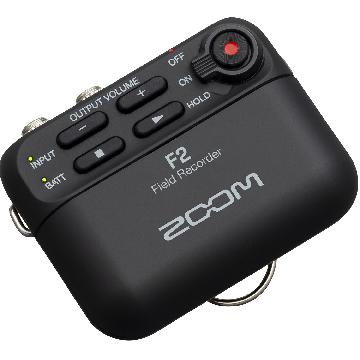 Zoom F2 - Field Recorder + Microfono Lavalier - Voce - Audio Registratori Multitraccia