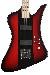 Jackson X Series Signature David Ellefson Kelly Bird Iv Bass, Maple Fingerboard, Red Stripe - 2919191590