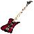 Jackson X Series Signature David Ellefson Kelly Bird Iv Bass, Maple Fingerboard, Red Stripe - 2919191590