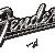 Fender Fender Black Panel Amplifier Logo, Silver/black - 0994093000