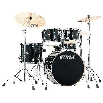 Tama IP50H6W-HBK - IMPERIALSTAR 5PC DRUM KIT + MEINL CYMBALS - SLP FAT SPRUCE - STARCLASSIC MAPLE