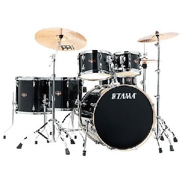 Tama IP62H6W-HBK - IMPERIALSTAR 6PC DRUM KIT + MEINL CYMBALS - SLP FAT SPRUCE - STARCLASSIC MAPLE