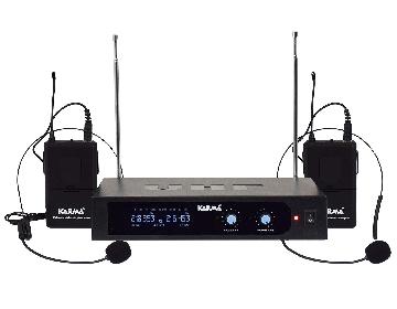 KARMA SET 6252LAV-A - DOPPIO RADIOMICROFONO AD ARCHETTO VHF