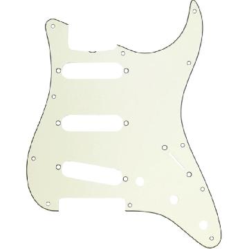 FENDER Pickguard, Stratocaster S/S/S, 11-Hole Vintage Mount (with Truss Rod Notch), Mint Green, 3-Ply - 0991343000