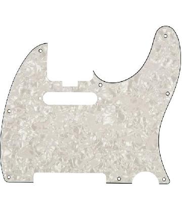 Fender Elite Tele Pickguard White Moto 4-ply - 0992193005 - Bassi Componenti - Hardware e Componenti Vari