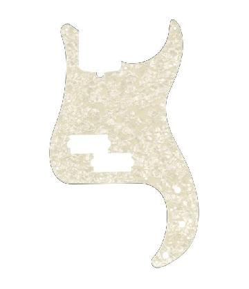 FENDER Pickguard, Precision Bass, 13-Hole Mount, Aged White Pearl, 4-Ply - 0992176000